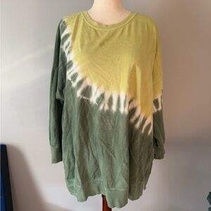 Old Navy Sweater - Green Tie-Dye size XXL